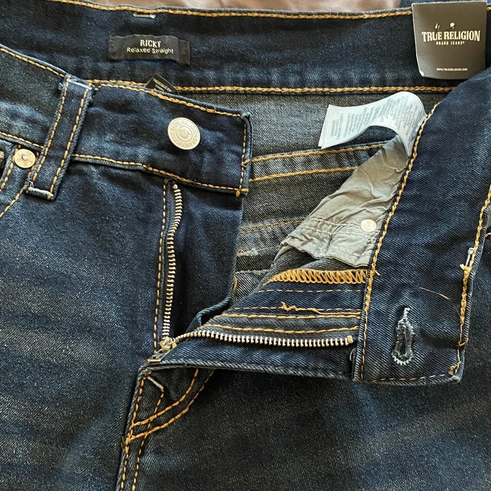 True Religion Ricky Dark Blue Denim Jeans